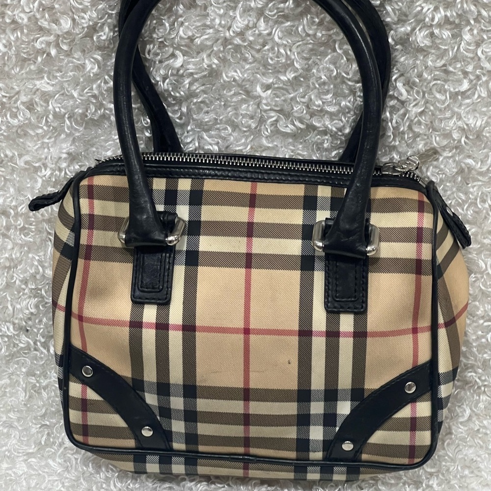 Burberry Nova Check PVC Handbag